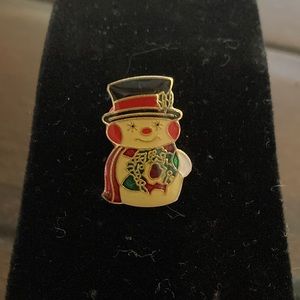 Snowman Pin